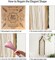 Macrame Wall Hanging Tapestry, Boho Sun Wall Decor, Colorful Hand Dreamcatchers Woven Tapestries for Living Home Room, 23.6" Lx 11.8" W (Warm Sun)